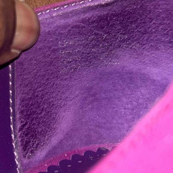 Style & Co Suede Leather Ballet Flat Slip On Shoe w Purple Bow Women 9 Magenta - Picture 11 of 11